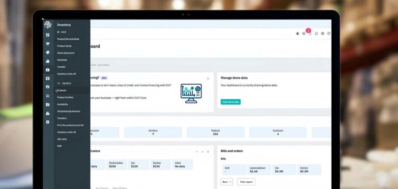 When Inventory Errors Grow, Businesses Need the Best Stock Management System 1 Stock management system dashboard displayed on a computer monitor