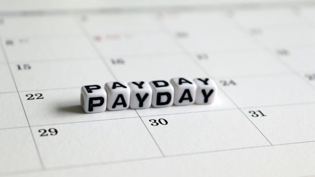 Payday calendar representing payroll compliance