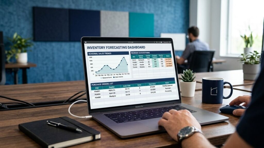 Holiday inventory forecasting dashboard