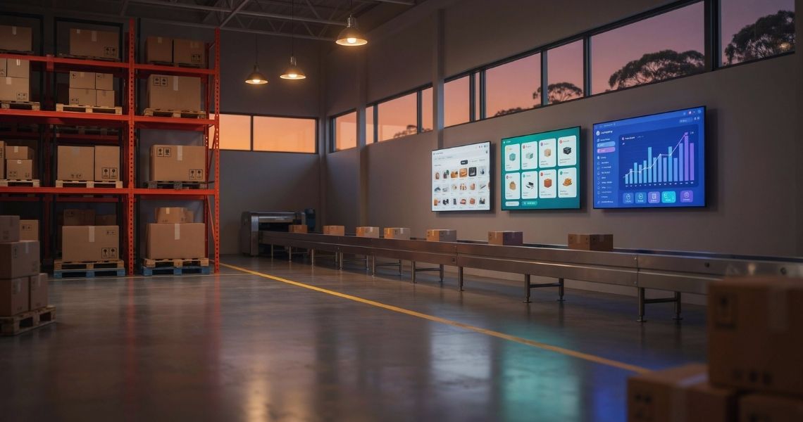 Holiday ecommerce inventory management in a warehouse