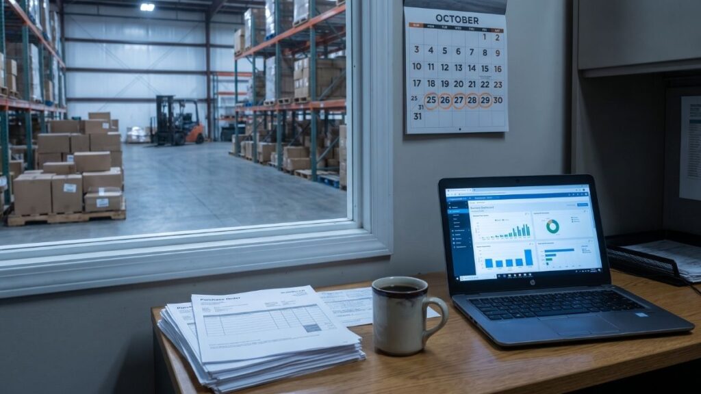 Warehouse holiday inventory planning
